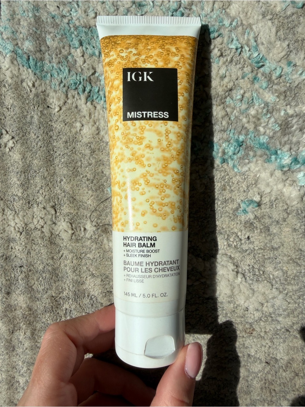GK Mistress Hydrating Hair Balm — White & Gold Bubble Design